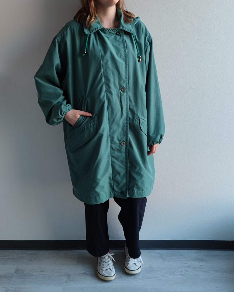 Sinivihreä vintage-takki, XL