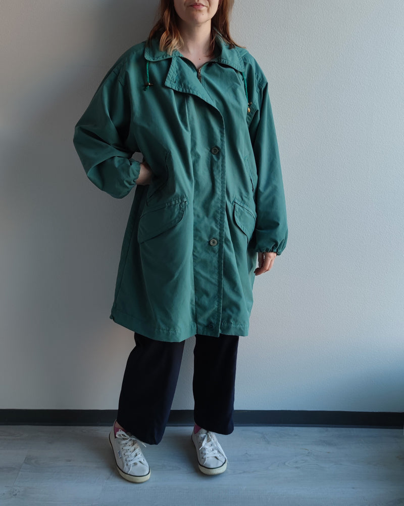 Sinivihreä vintage-takki, XL