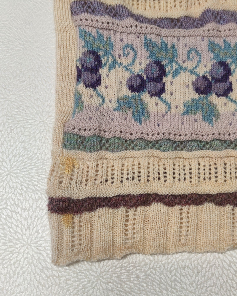 Kuviollinen vintage-villaneule, M-L