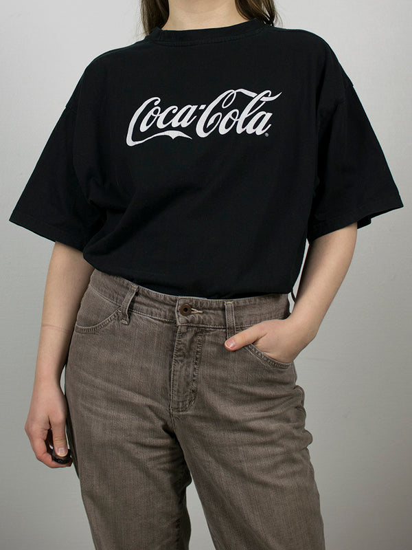 Musta Coca-Cola t-paita, XL-XXL