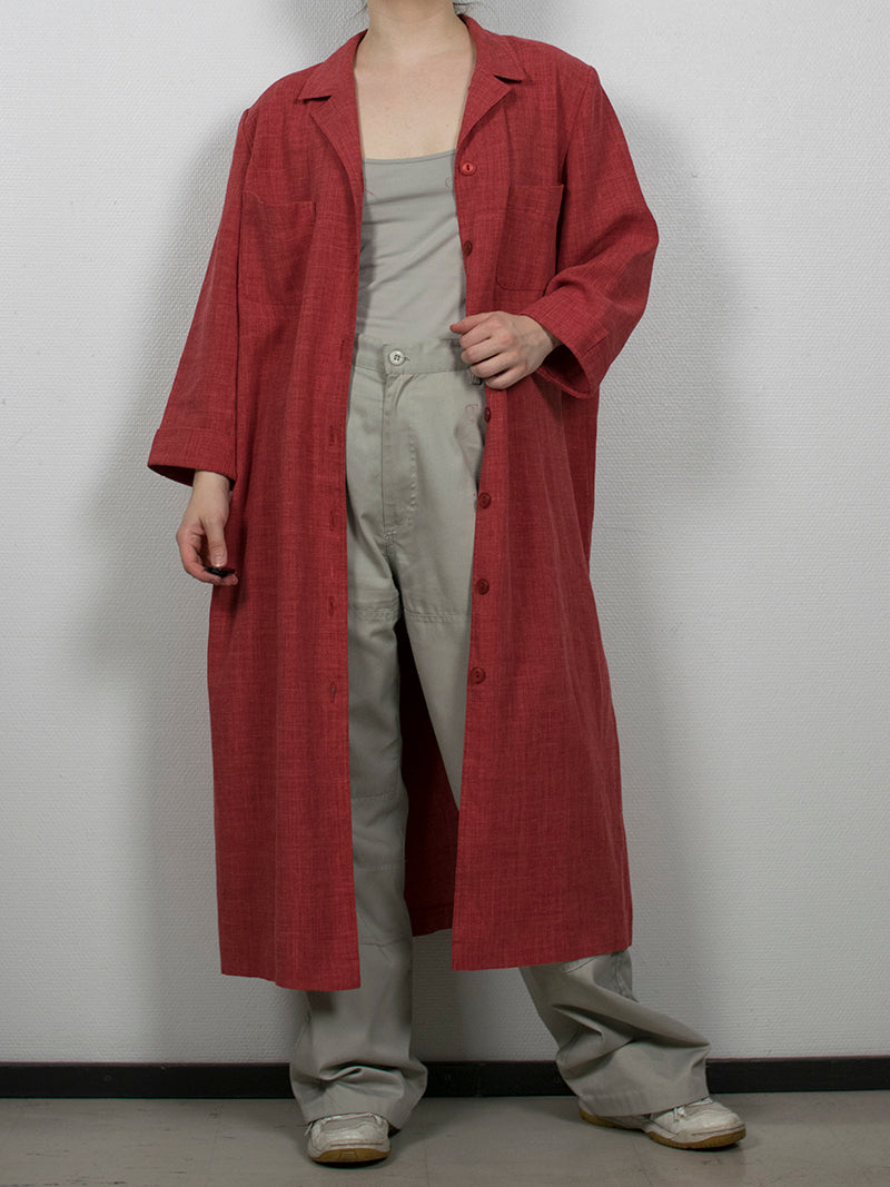Haalea punainen vintage-takkimekko, L-XL