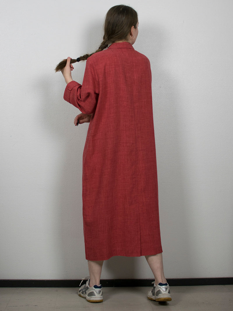 Haalea punainen vintage-takkimekko, L-XL