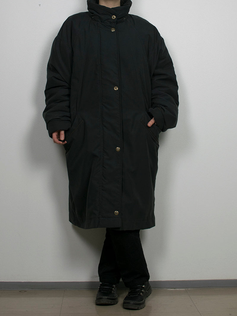 Haalea musta vintage-toppatakki, L