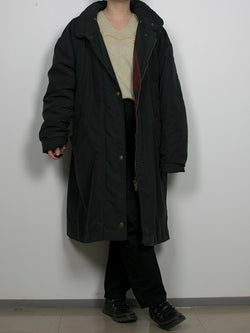 Haalea musta vintage-toppatakki, L